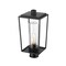 Z-Lite Sheridan 1 Light Outdoor Post Mount Fixture, Black And Seedy 594PHMR-BK - alternate 5